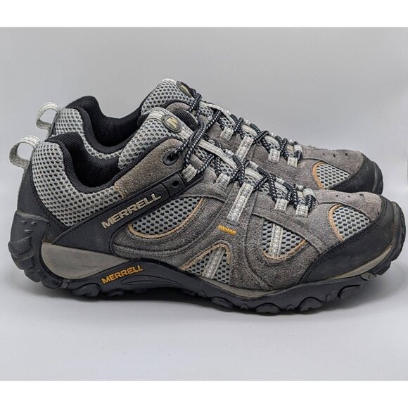 Merrell Yokota Castle Rock Hiking Shoes Mens 9.5 Gray Cadmium Trail Sneakers - Picture 2 of 9